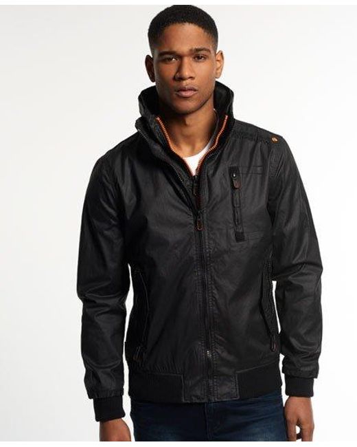 Superdry Black Moody Bomber Lite Jacket for men