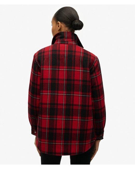 Superdry Red & Co Check Lined Shirt