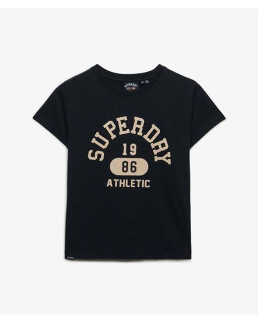 Superdry Black & Co Athletic Graphic Fitted T-shirt