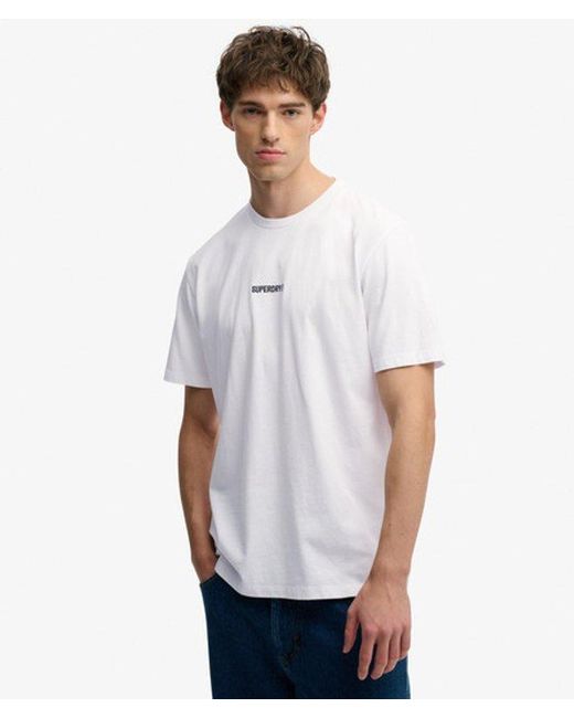 Superdry White & Co Micro Logo T-shirt for men