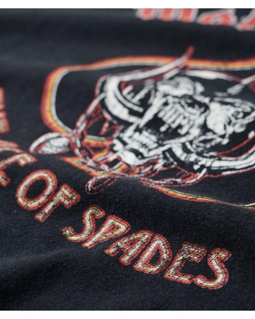 Superdry Black & Co Motörhead X & Co Cap Sleeve Band T-shirt