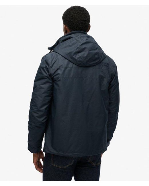 Superdry Blue & Co Hooded Mountain Windbreaker Jacket for men