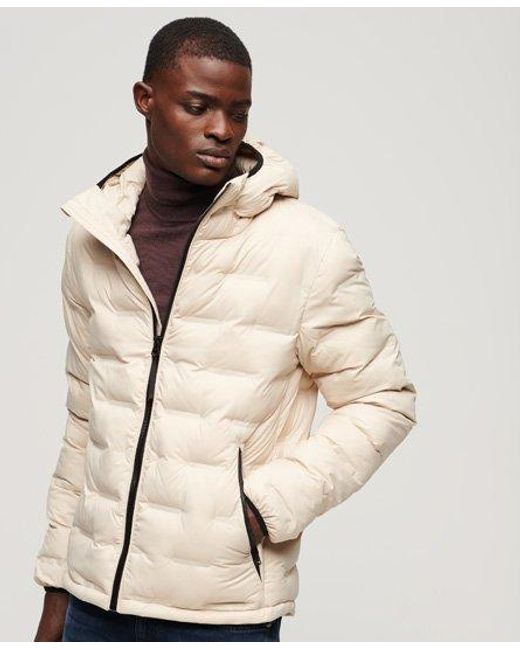 Superdry Natural Short Quilted Puffer Jacket for men