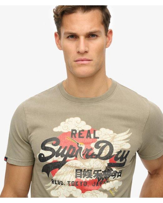 Superdry Gray & Co Vintage Logo Tokyo Relaxed T-shirt for men