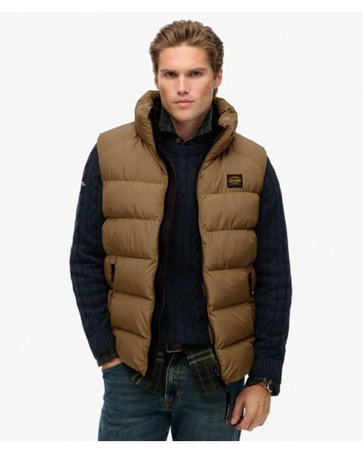 Superdry Yellow & Co Sports Puffer Gilet for men