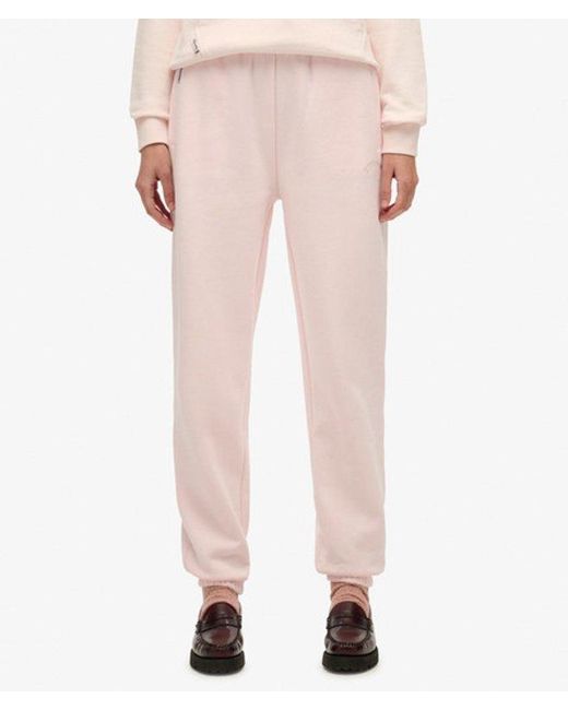 Superdry Pink & Co Essential Logo joggers