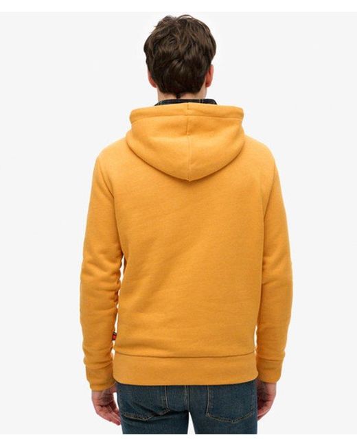 Superdry Orange Standard Script Hoodie for men