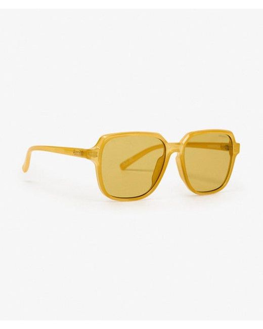 Femme Lunettes De Soleil Carrées Overtaille Taille: 1Taille Superdry en coloris Yellow