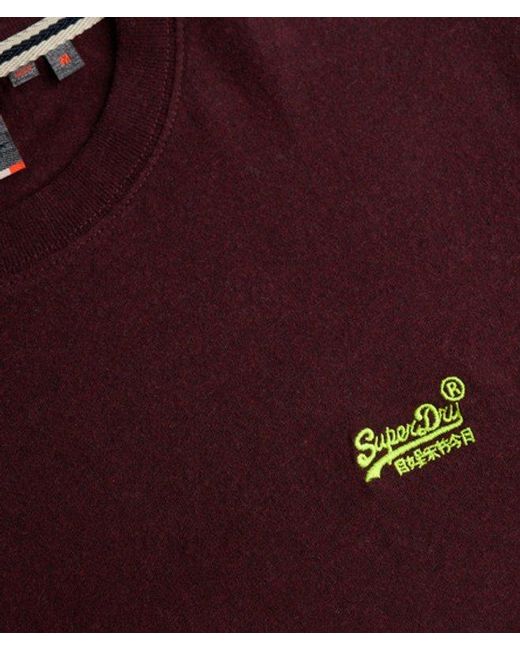 Superdry Red & Co Essential Logo T-shirt for men