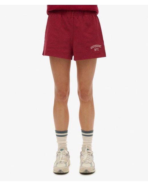 Superdry Red & Co Athletic Essentials Graphic Shorts