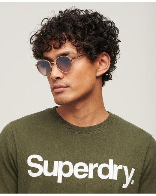 Superdry Metallic Sdr Metal Round Sunglasses