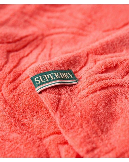 Superdry Red & Co Country Club Towelling Shirt