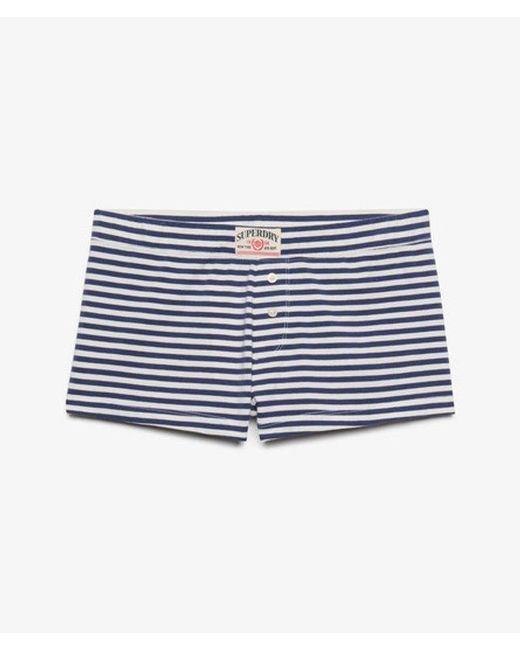 Superdry Blue & Co Athletic Essentials Jersey Pyjama Shorts