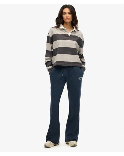 Superdry Blue & Co Athletic Essentials Low Rise Flare joggers