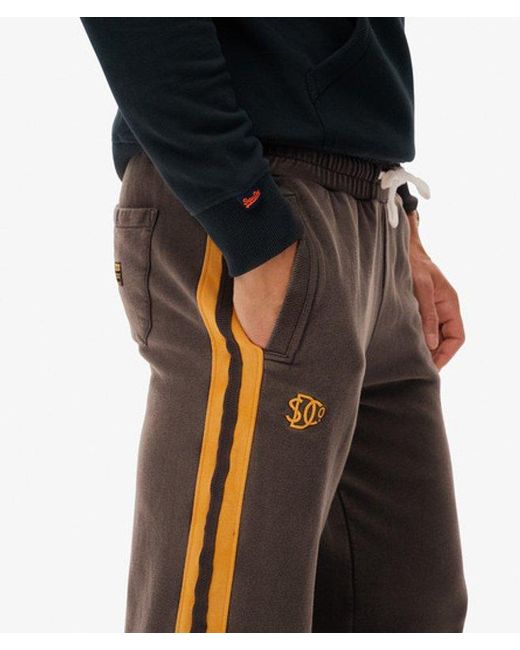 Superdry Black & Co Athletic Fives joggers for men