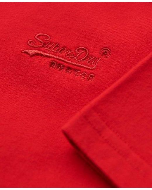 Superdry Red Vintage Logo Embroide for men