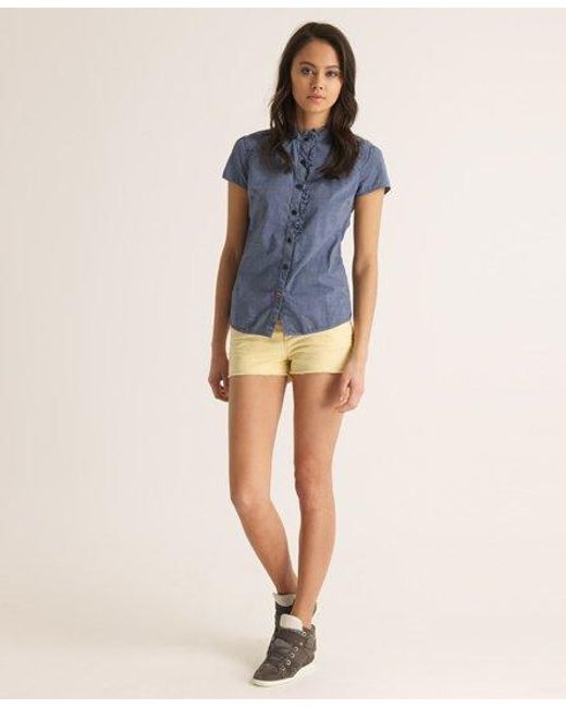 Superdry Blue Carolers Shirt Chambray