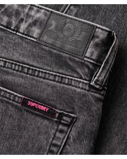 Superdry Black & Co Organic Cotton Mid Rise Slim Jeans