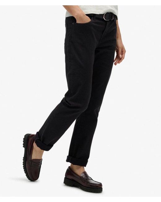 Superdry White & Co Mid Rise Slim Sateen Pants