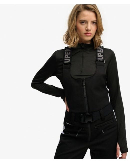 Superdry Black & Co Luxe Ski Dungarees