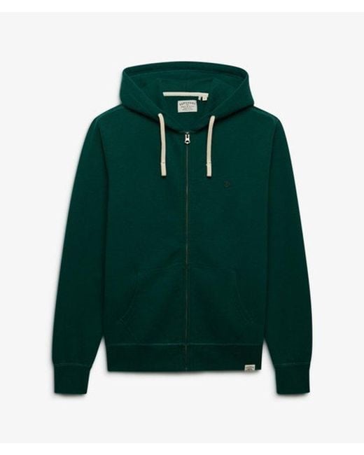 Superdry Green & Co Monogram Embroidered Zip Hoodie for men