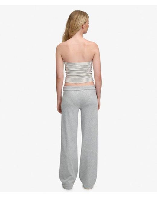 Superdry White & Co Athletic Essentials Fold Over joggers