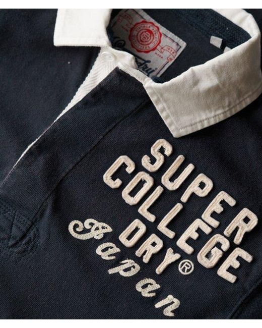Superdry Blue & Co Athletic Rugby Top for men
