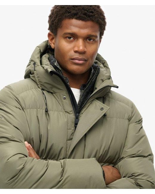 Doudoune à capuche sports Superdry pour homme en coloris Green