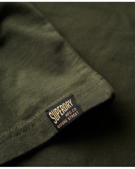 Superdry Green Slim Fit Classic Vintage Logo Heritage Vest Top for men