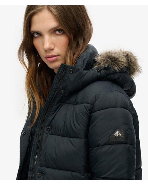 Superdry Blue & Co Hooded Mid Layer Short Jacket