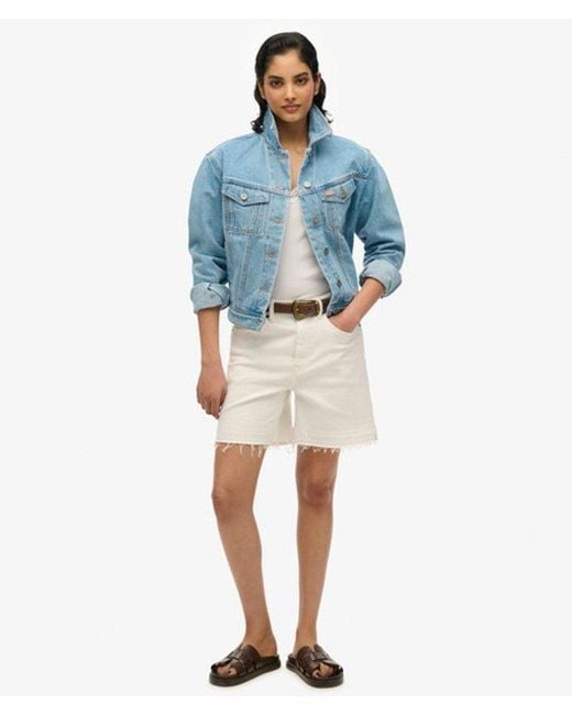Superdry Blue Embellished Denim Jacket