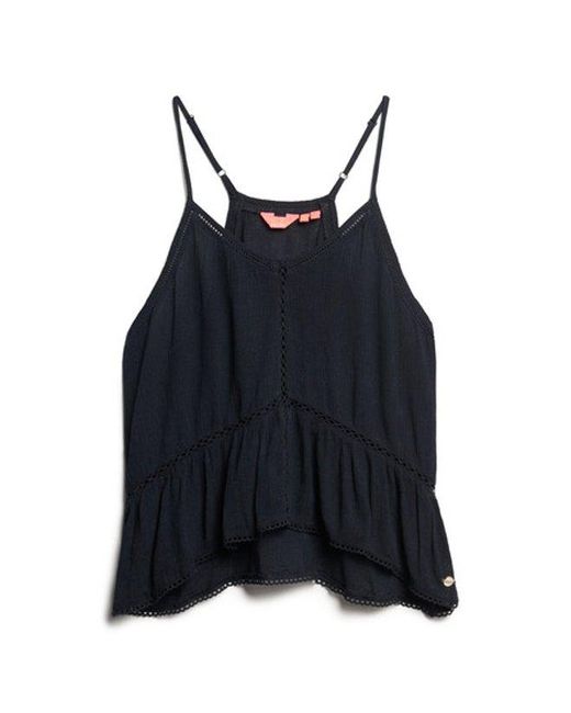 Superdry Blue & Co Ladder Trim Cami Top