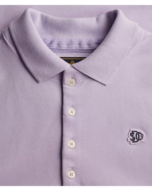 Superdry Purple & Co Heritage Slim Fit Polo Shirt