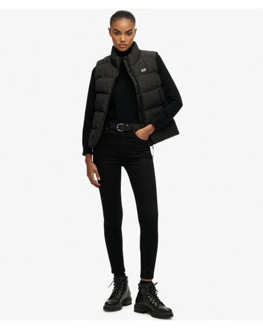 Superdry Black Sports Puffer Gilet