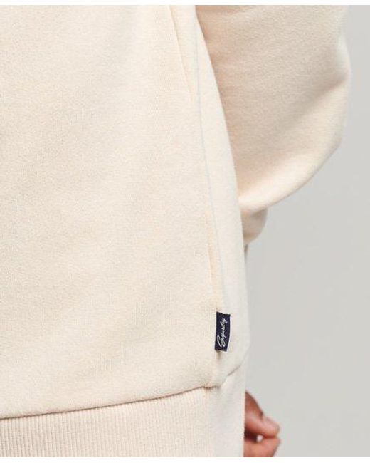 Superdry Natural Vintage Sign Writer Crew Sweatshirt Oatmeal for men