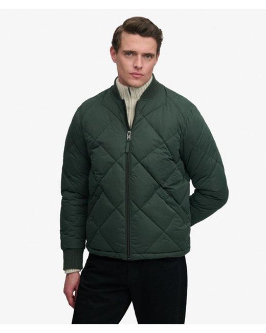 Superdry Green & Co Diamond Quilt Jacket for men