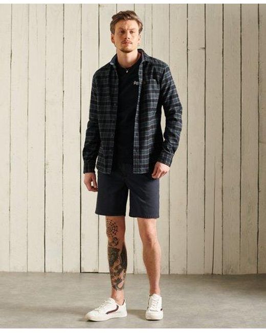 Superdry Black Heritage Lumberjack Shirt Check for men