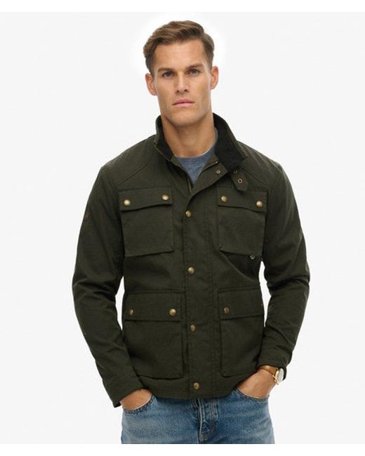 Superdry Black & Co The Merchant Store - Wax Racer Jacket for men