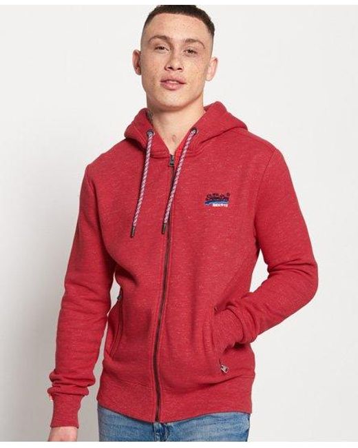 superdry orange hoodie