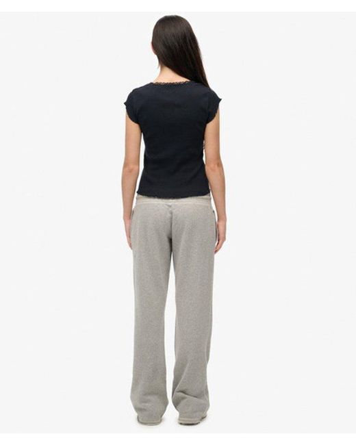 Superdry Black & Co Athletic Essentials Low Rise Flare joggers