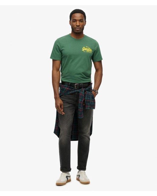 Superdry Green & Co Vintage Logo Embroidered Relaxed T-shirt for men