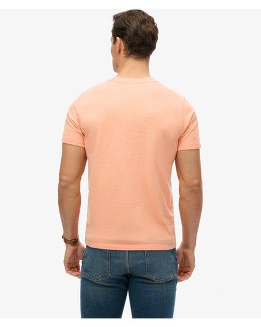 Superdry Red Terrain Logo Stripe Relaxed T-shirt for men