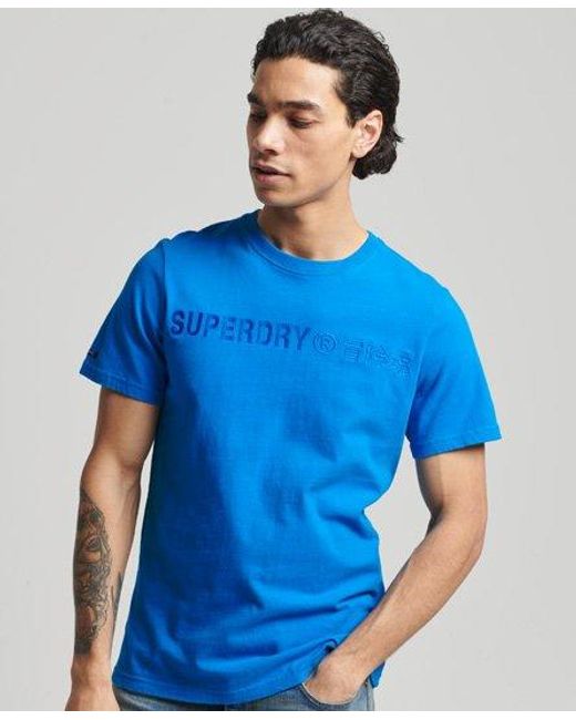 Superdry Blue Vintage Logo T-Shirt Aqua for men