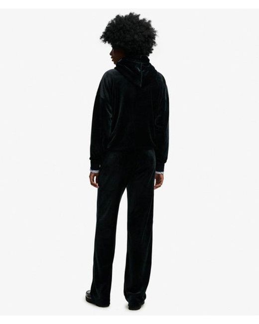 Superdry Black & Co Country Club Velour joggers