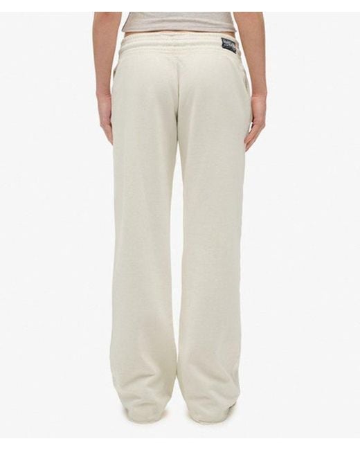 Superdry White & Co Athletic Essentials Low Rise Flare joggers