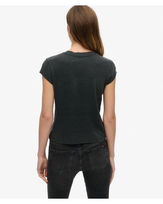 Superdry Gray Sex Pistols Limited Edition Cap Sleeve T-shirt