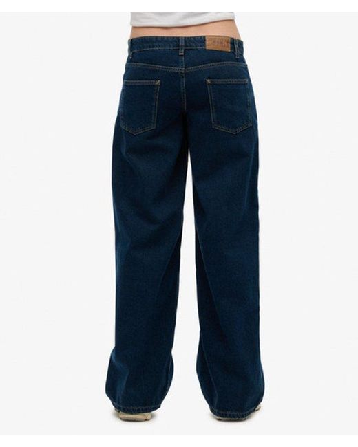 Superdry Blue & Co Cult Mid Rise baggy Jeans