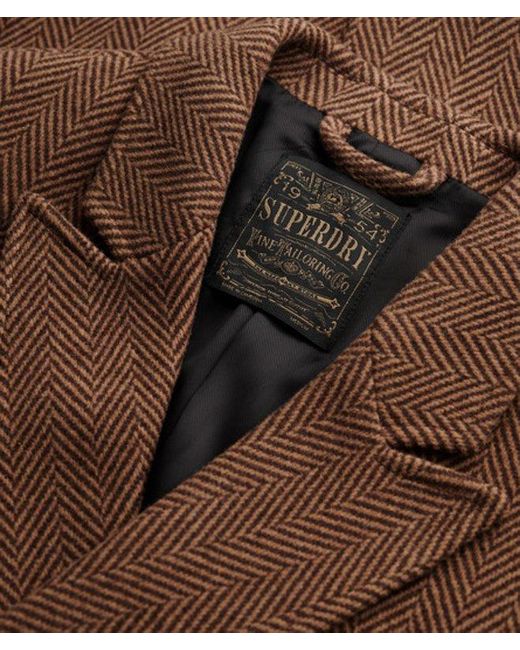 Superdry Brown & Co The Merchant Store - Town Coat for men