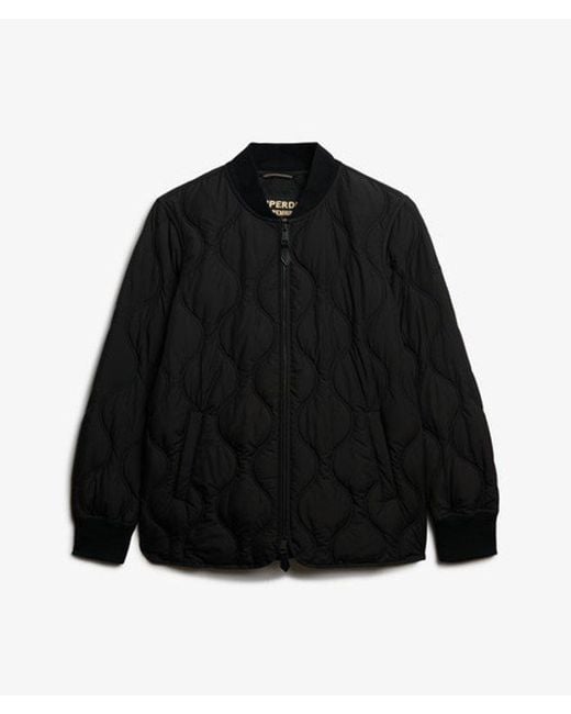 Superdry Black & Co Short Quilted Liner Jacket