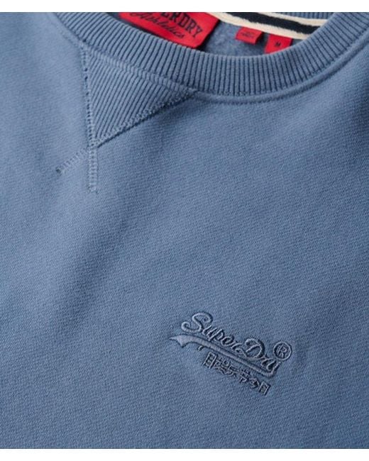 Superdry Blue & Co Essential Logo Crew Sweatshirt for men